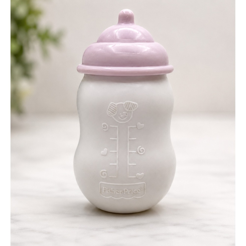 Fisher Price Little Mommy Baby Doll Bottle pink Top Replacement Accessory Chunky